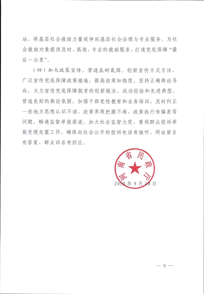 河南省民政廳關(guān)于鞏固脫貧成果有效防止返貧的實施意見_00009